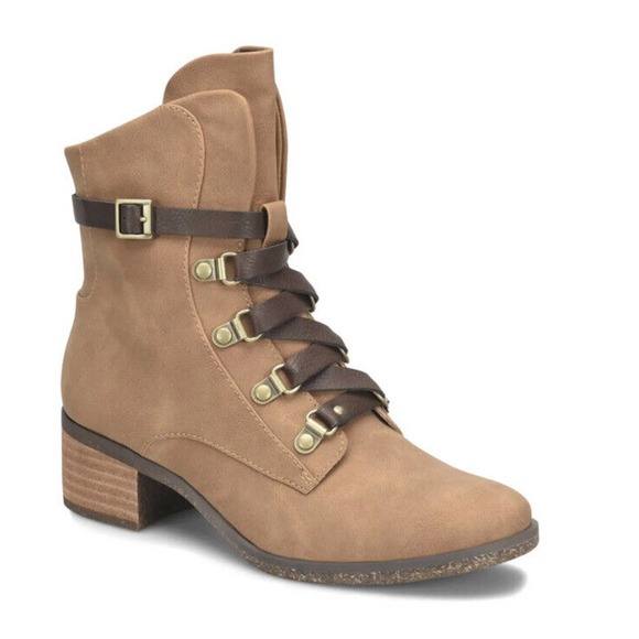 Korks Shoes - New Korks Reese Tan Dark Brown Nubuck Modern Short Riding Boot ~Size 7